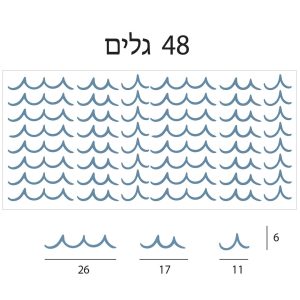 מדבקות קיר גלים – גלי ים